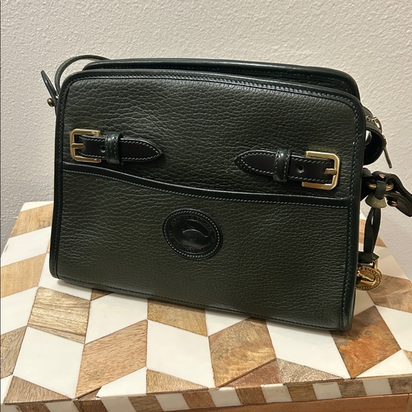 Dooney & Bourke Dark Green Leather Bag - Picture 2 of 9